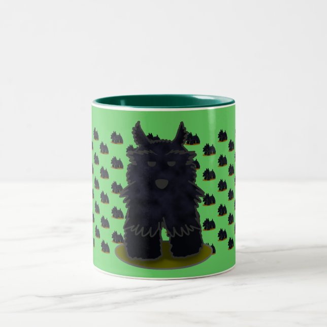 2 Couleurs Tasse de motif de Scottie (Centre)