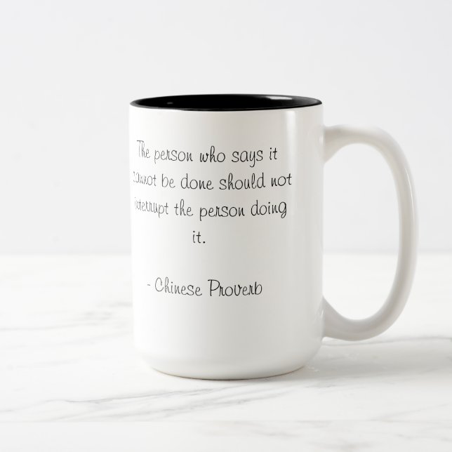2 Couleurs Tasse de motivation (Droit)