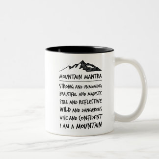 2 Couleurs Tasse de motivation - incantation de montagne