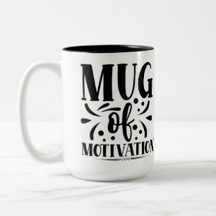 2 Couleurs Tasse de motivation, tasse de café citation drôle