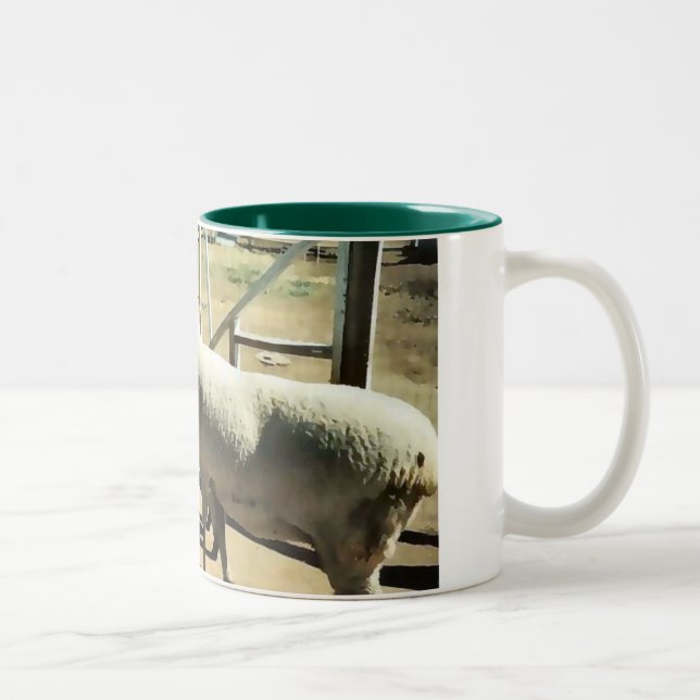 2 Couleurs Tasse de moutons (Droit)
