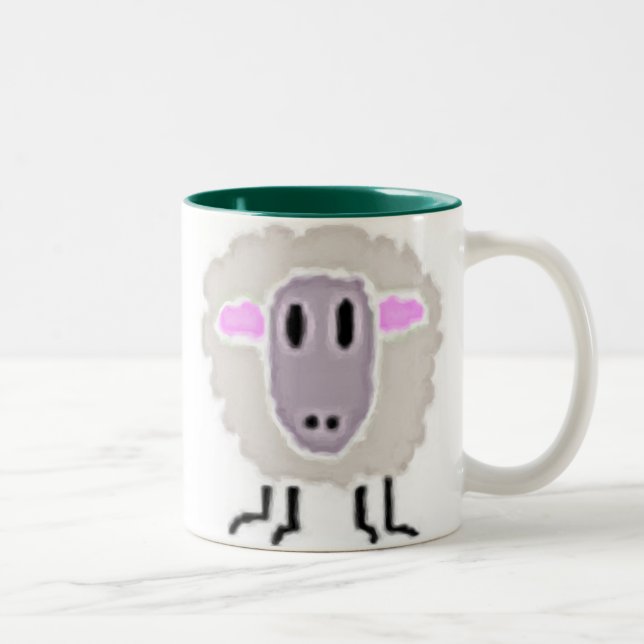 2 Couleurs Tasse de moutons (Droit)