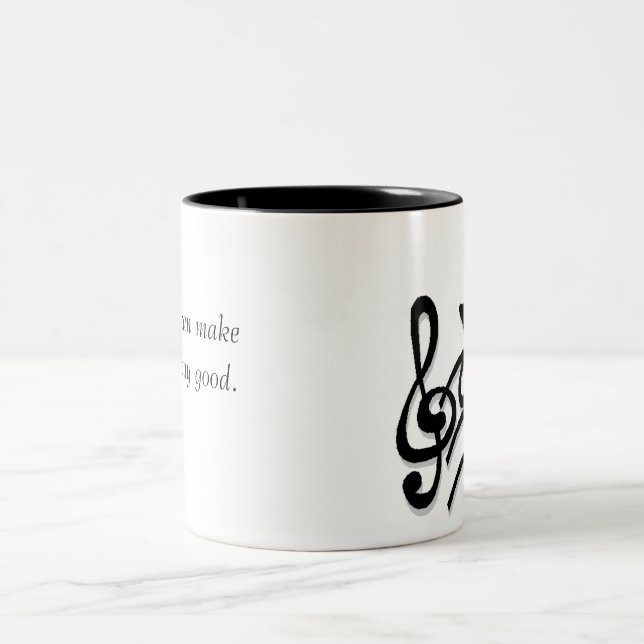 2 Couleurs Tasse de musique de beau jour (Centre)