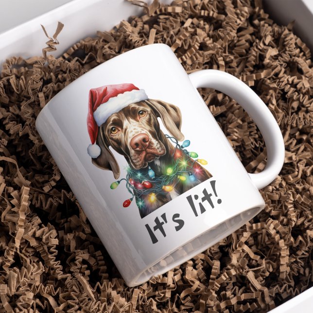 2 Couleurs Tasse de Noël de chien drôle – Sarcastique (Créateur téléchargé)
