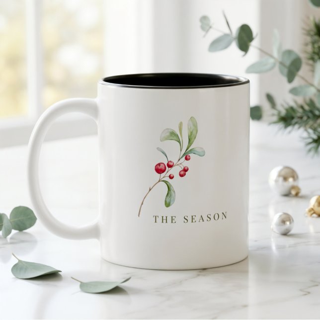 2 Couleurs Tasse de Noël minimale Cadeau de vacances moderne (Créateur téléchargé)