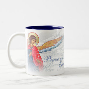 2 Couleurs Tasse de Noël - paix sur terre
