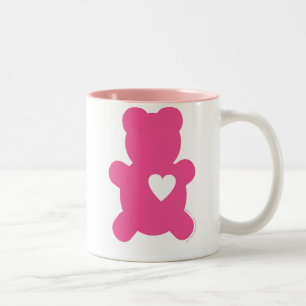 2 Couleurs Tasse de nounours d'amour de roses indien