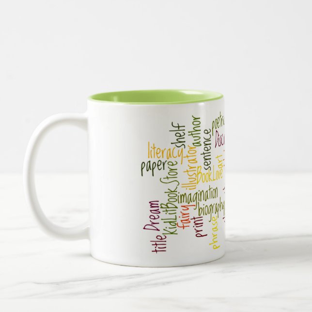 2 Couleurs Tasse de nuage de livre (Gauche)