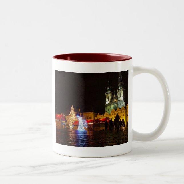 2 Couleurs tasse de nuit de Noël de rague (Droit)