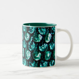 2 Couleurs Tasse de paillette d'Aqua