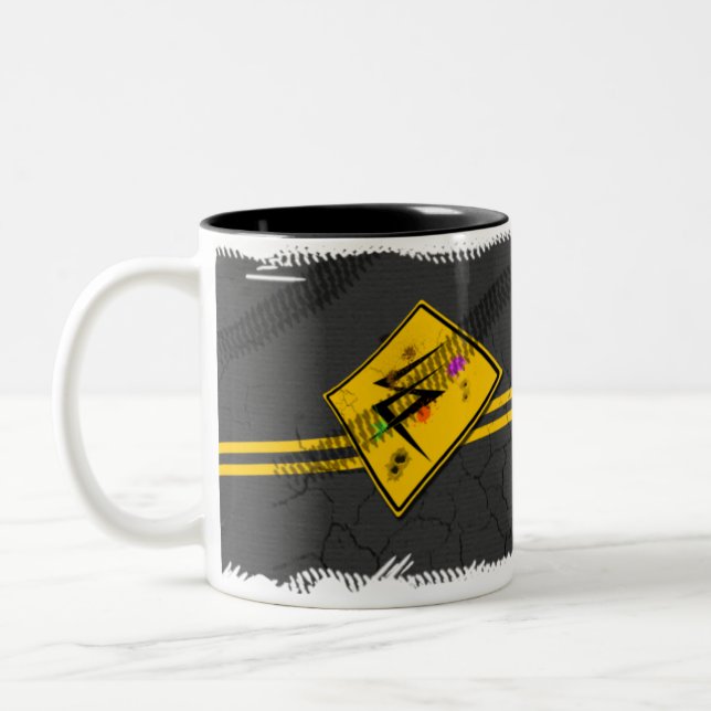 2 Couleurs Tasse de panneau routier de Sc (Gauche)