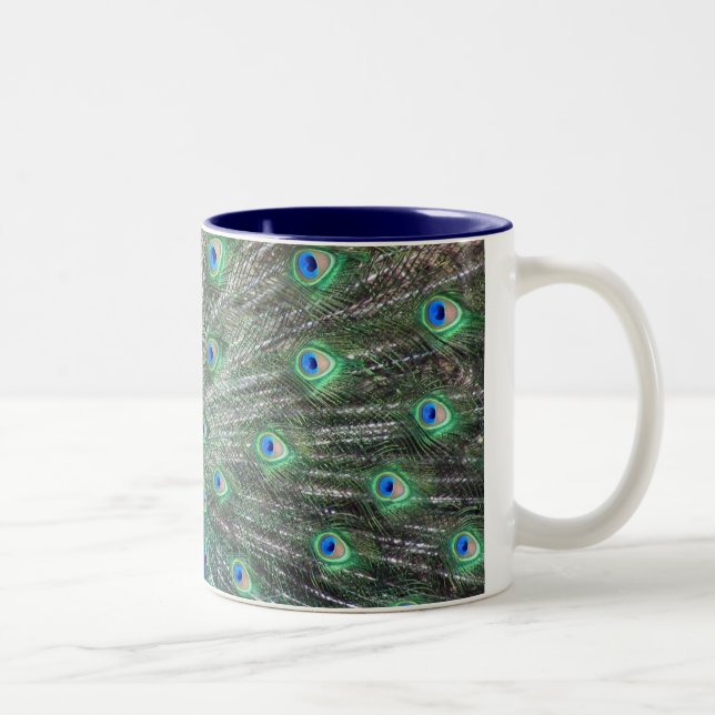 2 Couleurs Tasse de paon (Droit)