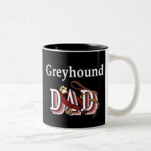2 Couleurs Tasse de papa de lévrier