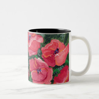 2 Couleurs Tasse de pavots