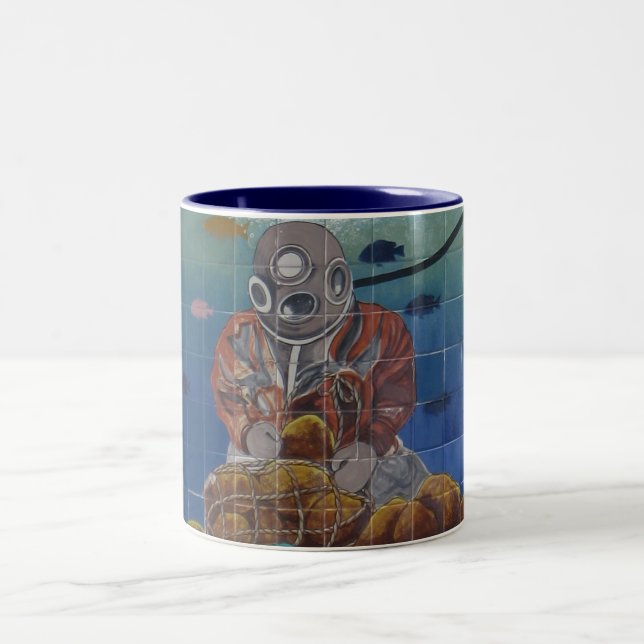 2 Couleurs Tasse de peinture murale de plongeur d'éponge de (Centre)