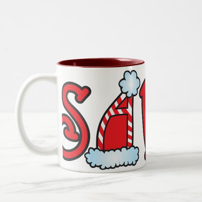 2 Couleurs Tasse de Père Noël d'amusement ! (Gauche)