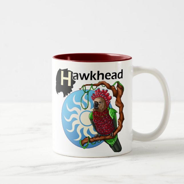 2 Couleurs Tasse de perroquet de Hawkhead (Droit)