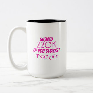 2 Couleurs Tasse de pétition de boîte de P.O. d'Angie