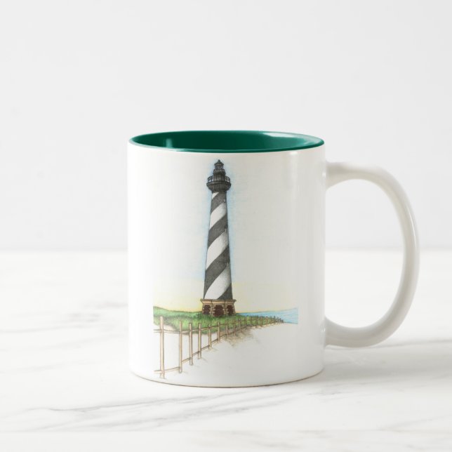2 Couleurs Tasse de phare du Cap Hatteras (Droit)