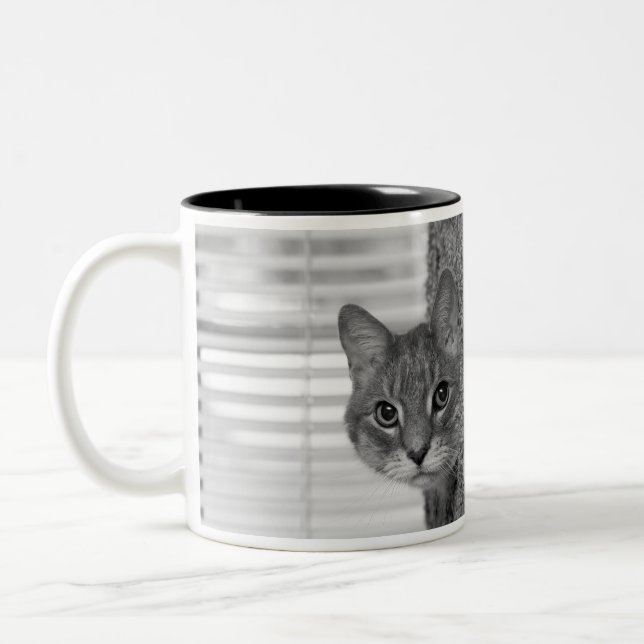2 Couleurs Tasse de photo de chat (Gauche)