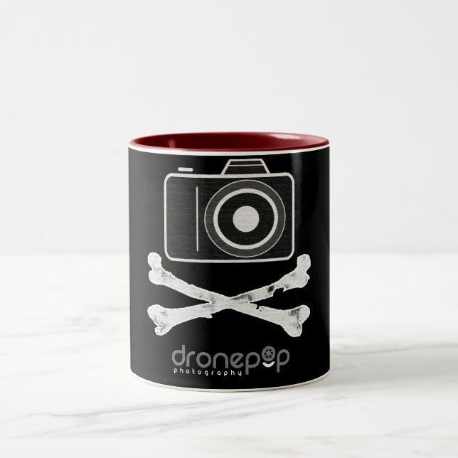 2 Couleurs Tasse de photographie de pirate (Centre)