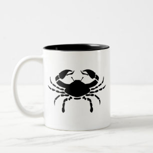 2 Couleurs Tasse de pictogramme de zodiaque de Cancer