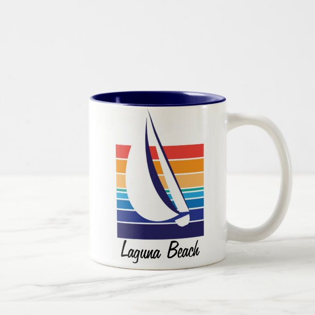 2 Couleurs Tasse de plage de Square_Laguna de couleur de (Droit)
