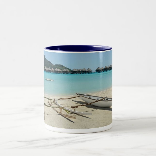 2 Couleurs Tasse de plage du Tahiti Bora Bora (Centre)