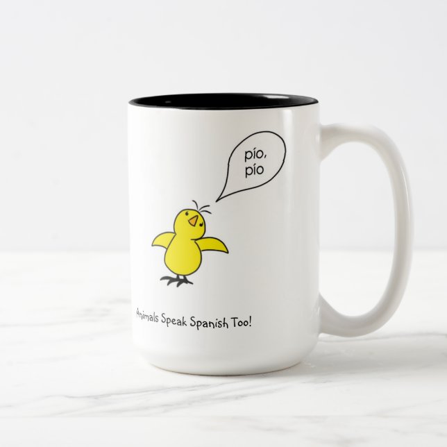 2 Couleurs Tasse de Pollito (Droit)
