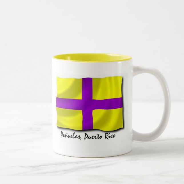 2 Couleurs Tasse de Porto Rico ; Penuelas (Droit)