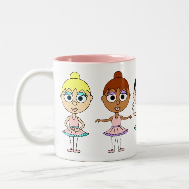 2 Couleurs Tasse de positions de ballet - ballerines (Gauche)