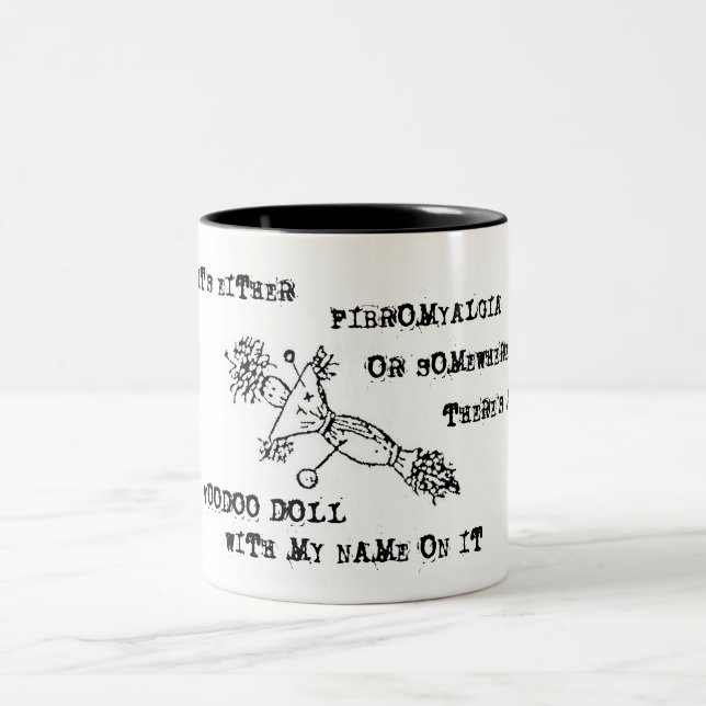 2 Couleurs Tasse de poupée de vaudou de conscience de (Centre)