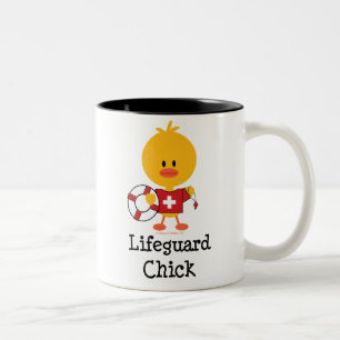2 Couleurs Tasse de poussin de maître nageur
