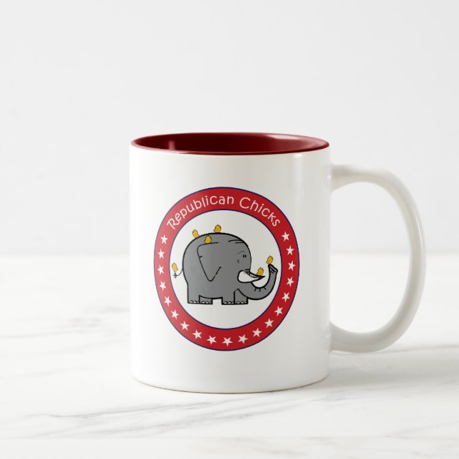 2 Couleurs tasse de poussins républicains (Droit)