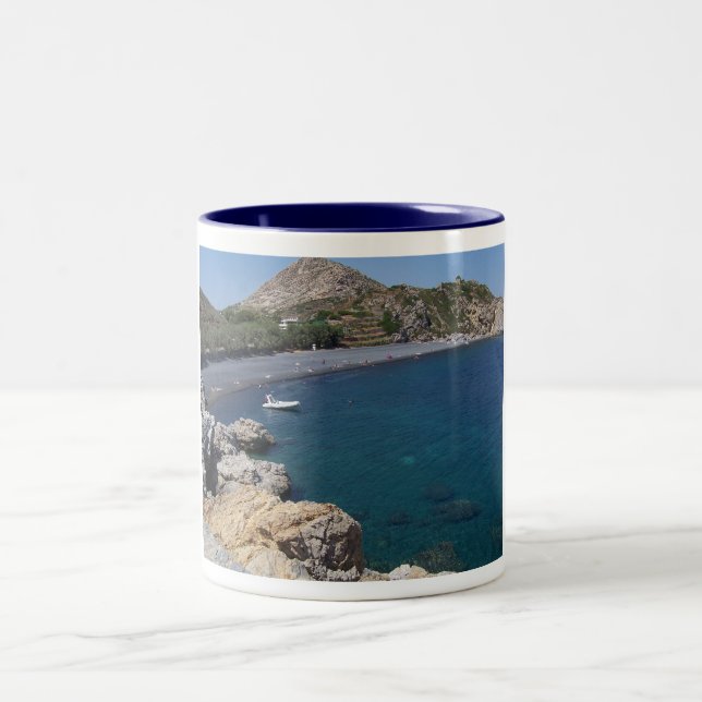 2 Couleurs Tasse de prime de Chios Mavra Volia (Centre)