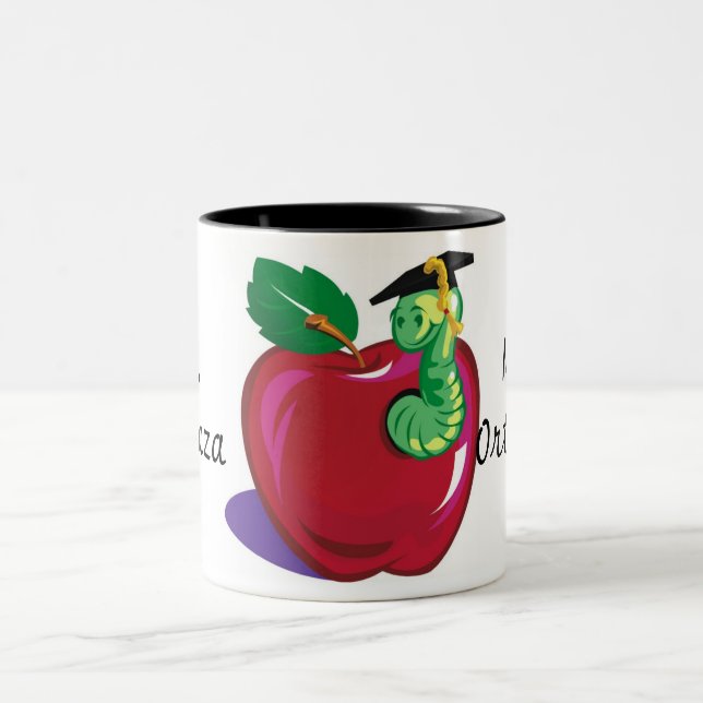2 Couleurs Tasse de professeur d'Apple (Centre)