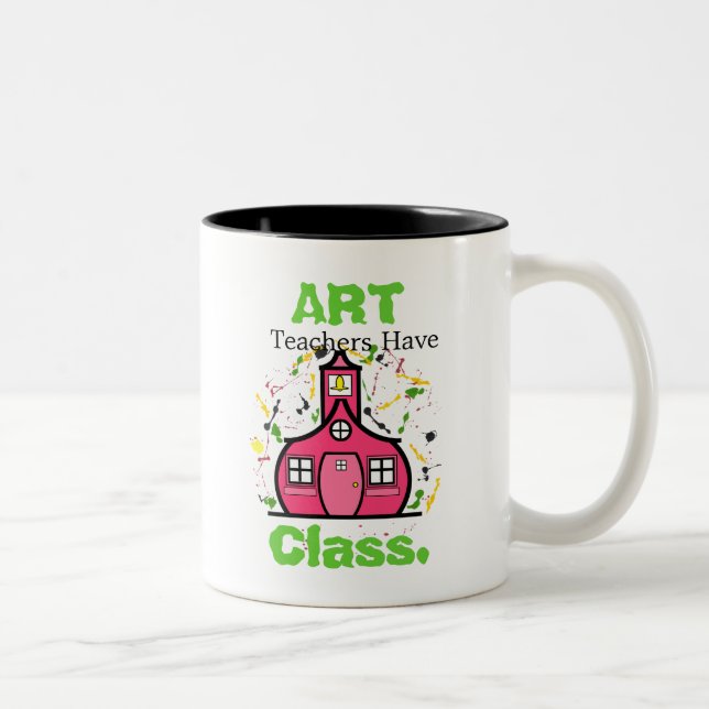 2 Couleurs Tasse de professeur d'art (Droit)