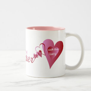 2 Couleurs Tasse de professeur de Saint-Valentin