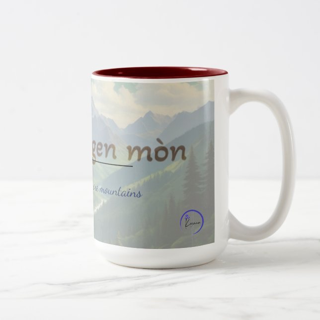 2 Couleurs Tasse de proverbe haïtien – Dèyè Mòn Gen Mòn (Droit)
