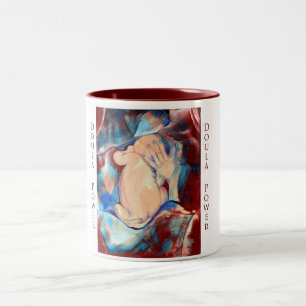 2 Couleurs Tasse de puissance de Doula
