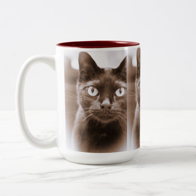 2 Couleurs Tasse de Pywacket Potrait I (Gauche)