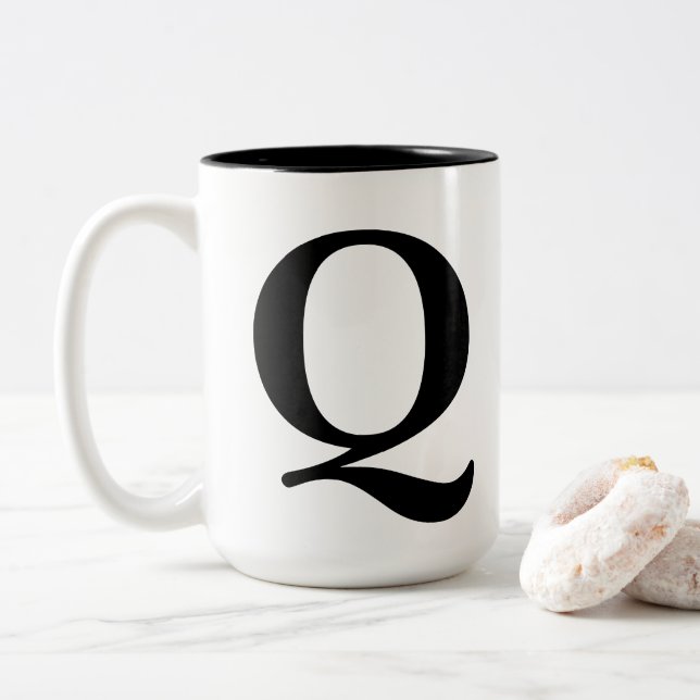 2 Couleurs Tasse de "Q" (Avec donut)