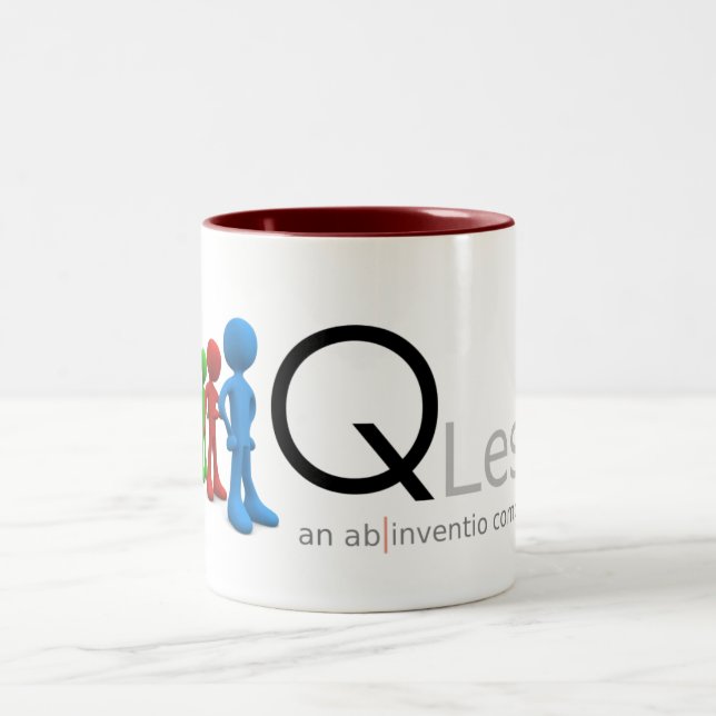 2 Couleurs Tasse de QLess (Centre)