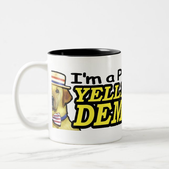 2 Couleurs Tasse de race de Yeller Dawg (Gauche)