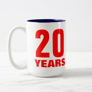2 Couleurs Tasse de reconnaissance des employés restez calme