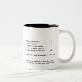 2 Couleurs Tasse de régisseur (B/W)