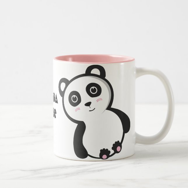 2 Couleurs Tasse de règle de panda (Droit)