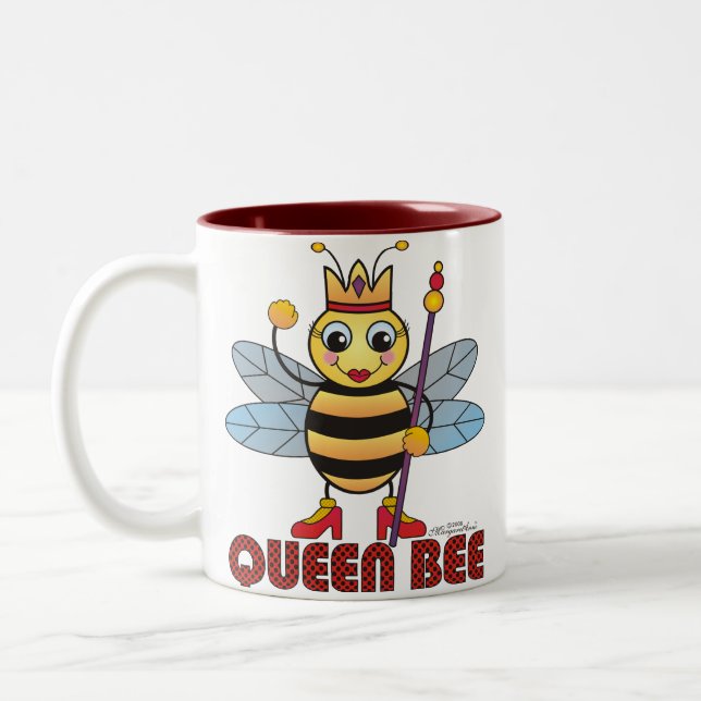 2 Couleurs Tasse de reine des abeilles (Gauche)