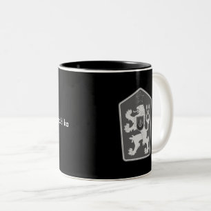 2 Couleurs Tasse de republika de la Tchécoslovaquie - du