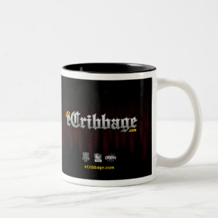 2 Couleurs tasse de révolution d'eCribbage (rouge)
